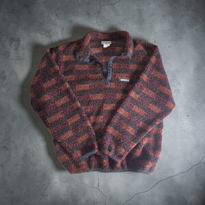 Vintage Obermeyer Patterned Fleece Pullover Aztec Tribal Snap Jacket Gorpcore